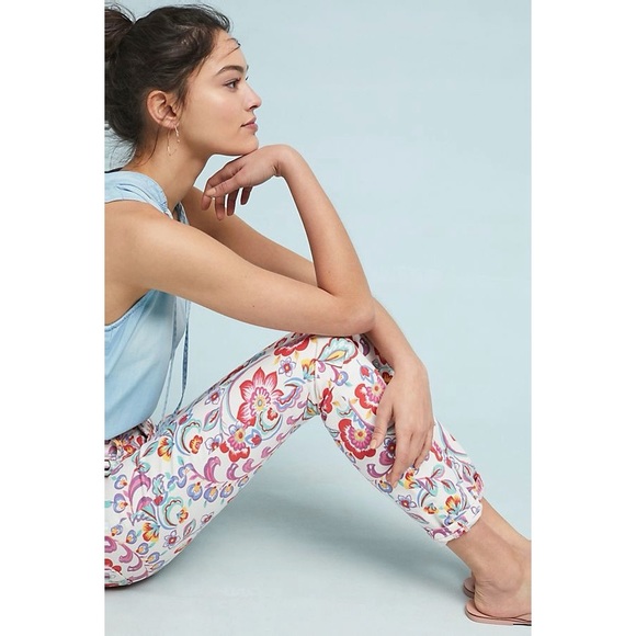 ANTHROPOLOGIE Pilcro Floral Skinny Ankle Jeans 26 - Picture 2 of 7